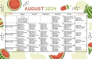 August Calendar 2024