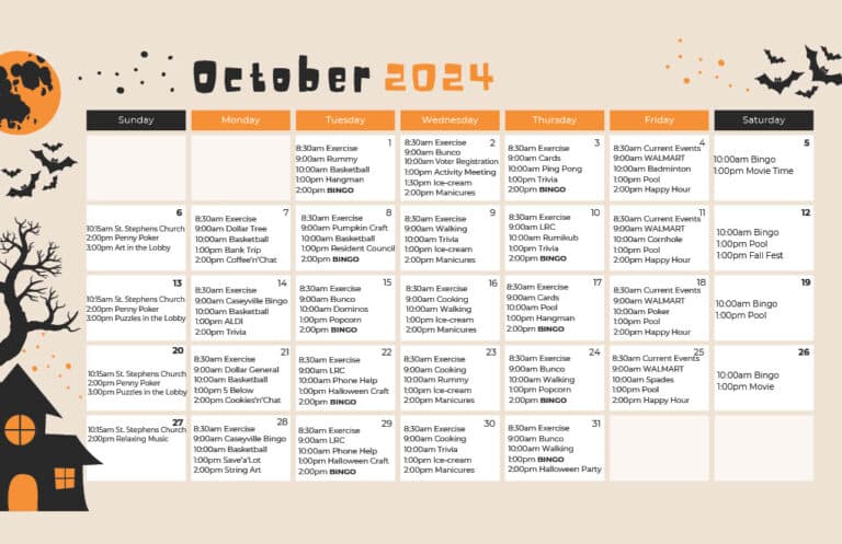 October Calendar